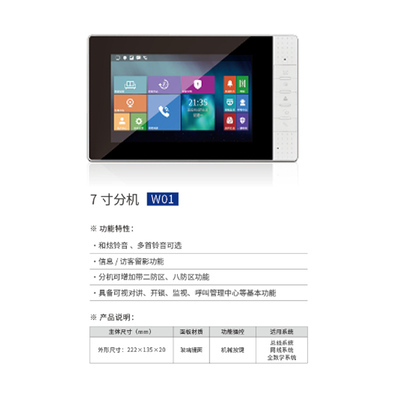 7寸分机w01